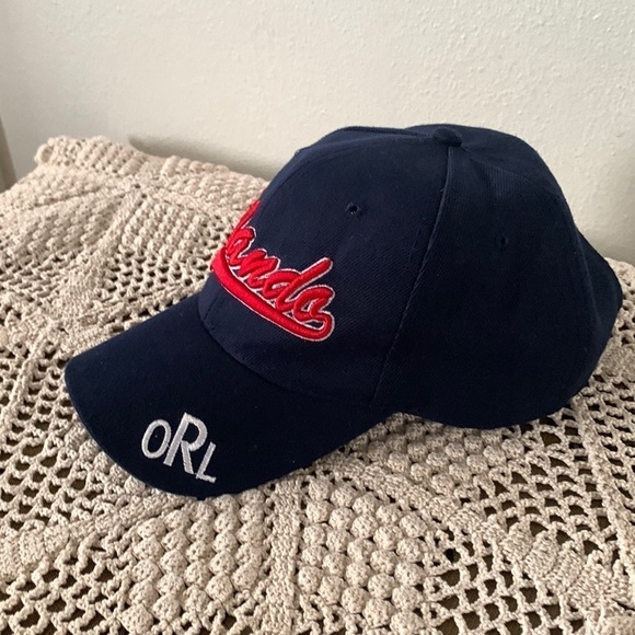 Orlando Blue Cap/Hat with Red Embroidered Letters Size S/M - Picture 2 of 6
